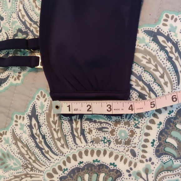 Asymmetrical One Shoulder Bikini Top - Kona Sol Oxford Blue XS - Picture 2 of 4